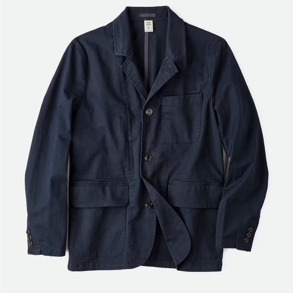 FLINT AND TINDER
365 Utility Blazer
 in Dark Navy